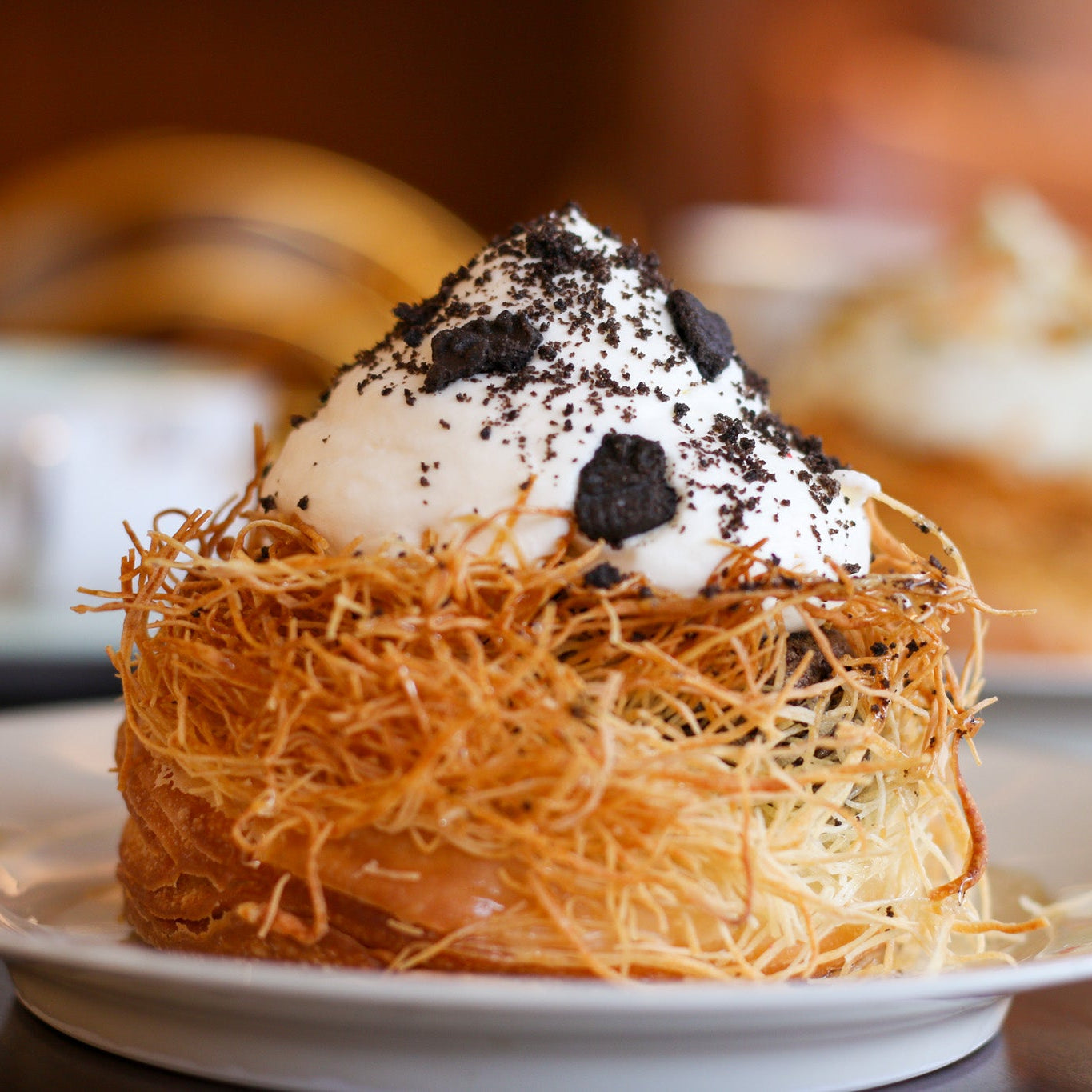 Cookies and cream & kunefe nest