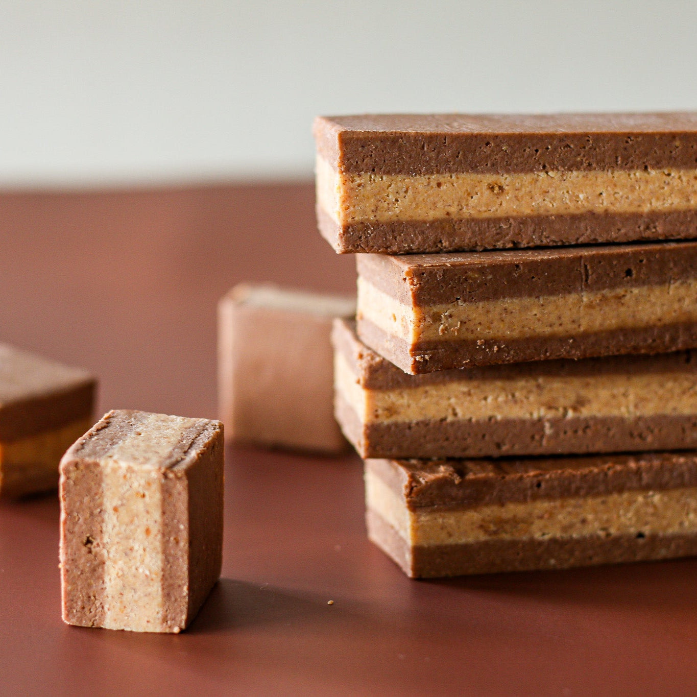 Chocolate and peanut butter bar