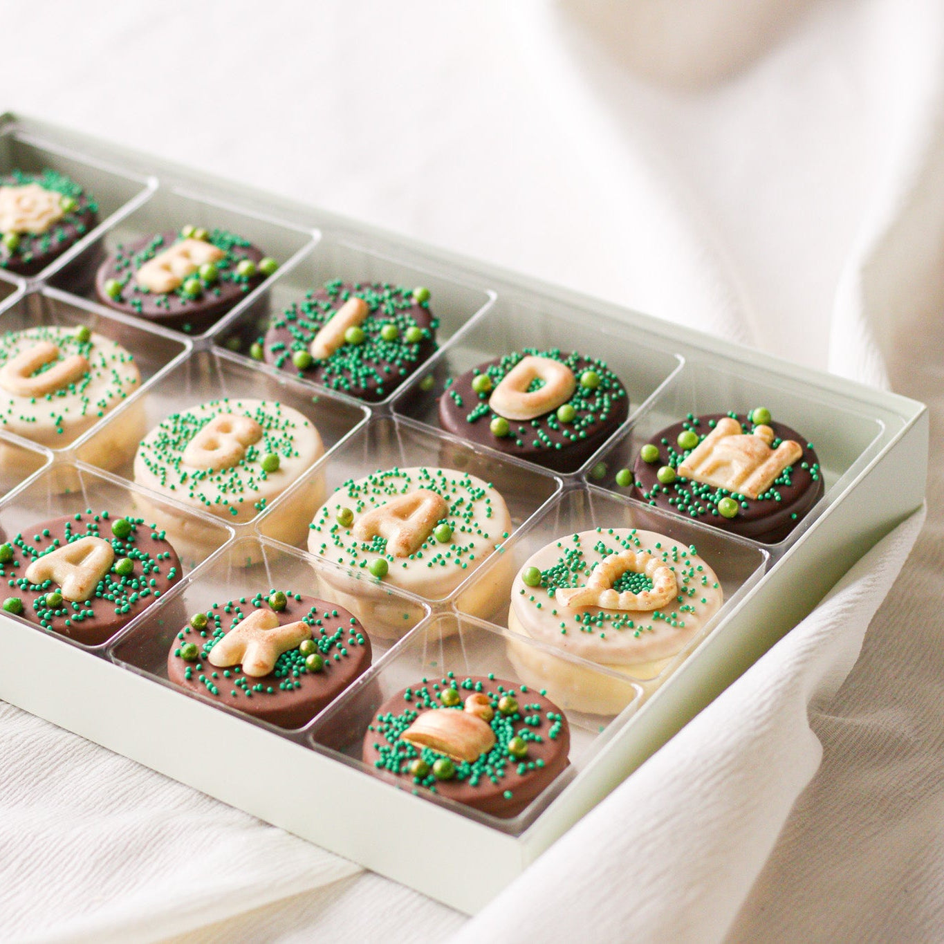 Eid Mukarak celebration alfajores box